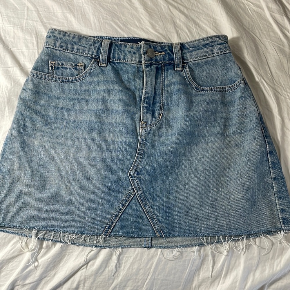 hollister denim skirt
